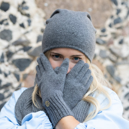 dark grey Women’s Cashmere Gloves