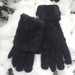 Luxuriously Warm Angora Wool Gloves – Thick, Lined Winter Essentials for Women