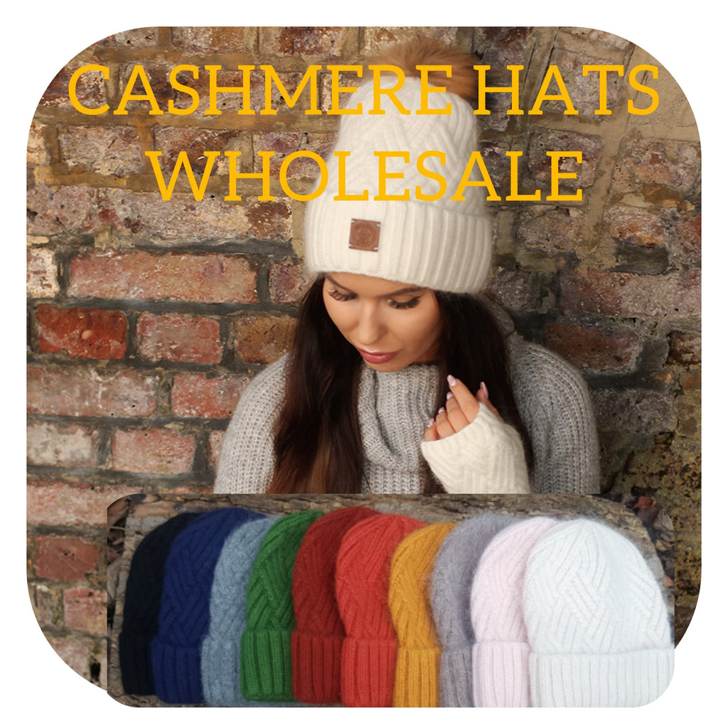 Cashmere wholesale hats, cashmere winter women wholesale gloves.