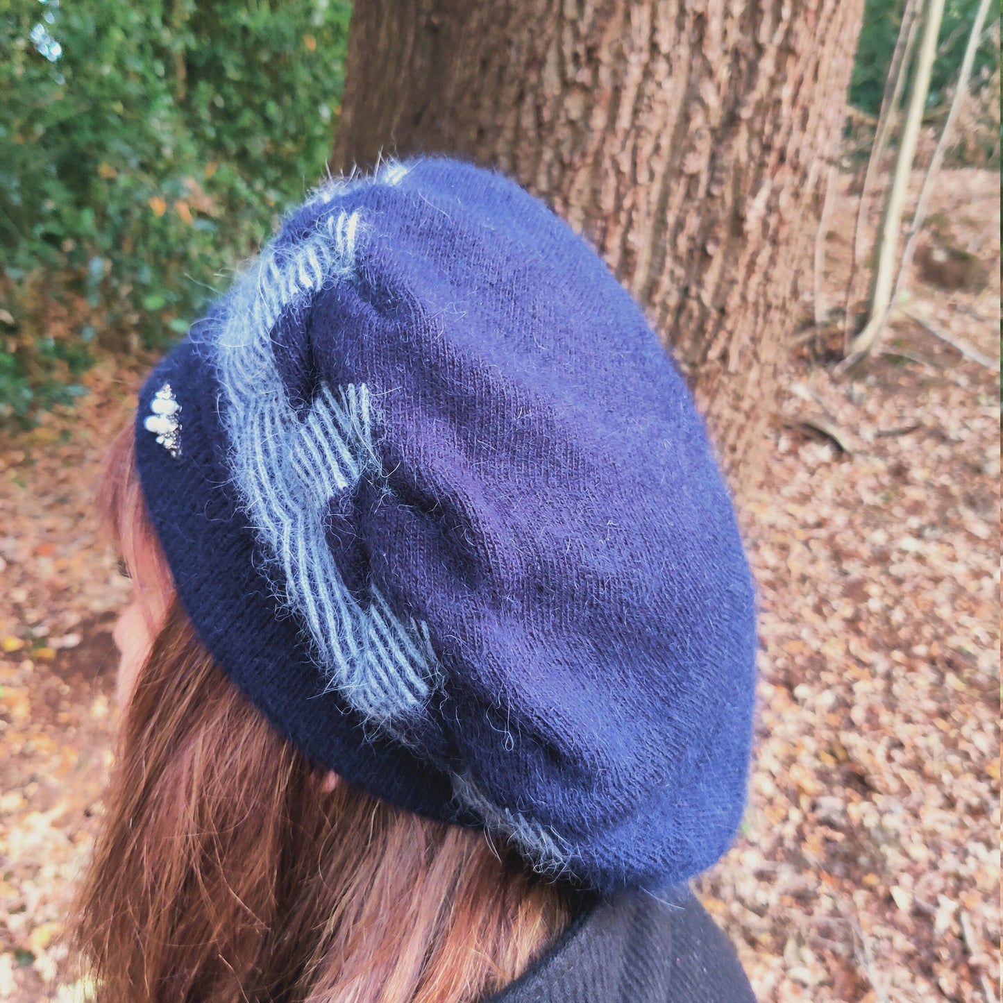 Béret d'hiver en cachemire pour femme, chapeau béret double couche français chaud et confortable, cadeau pour elle