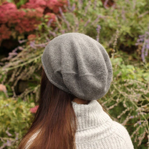 Cashmere women's slouchy hat| Lightweight women's  winter cashmere beanie | Gift for her