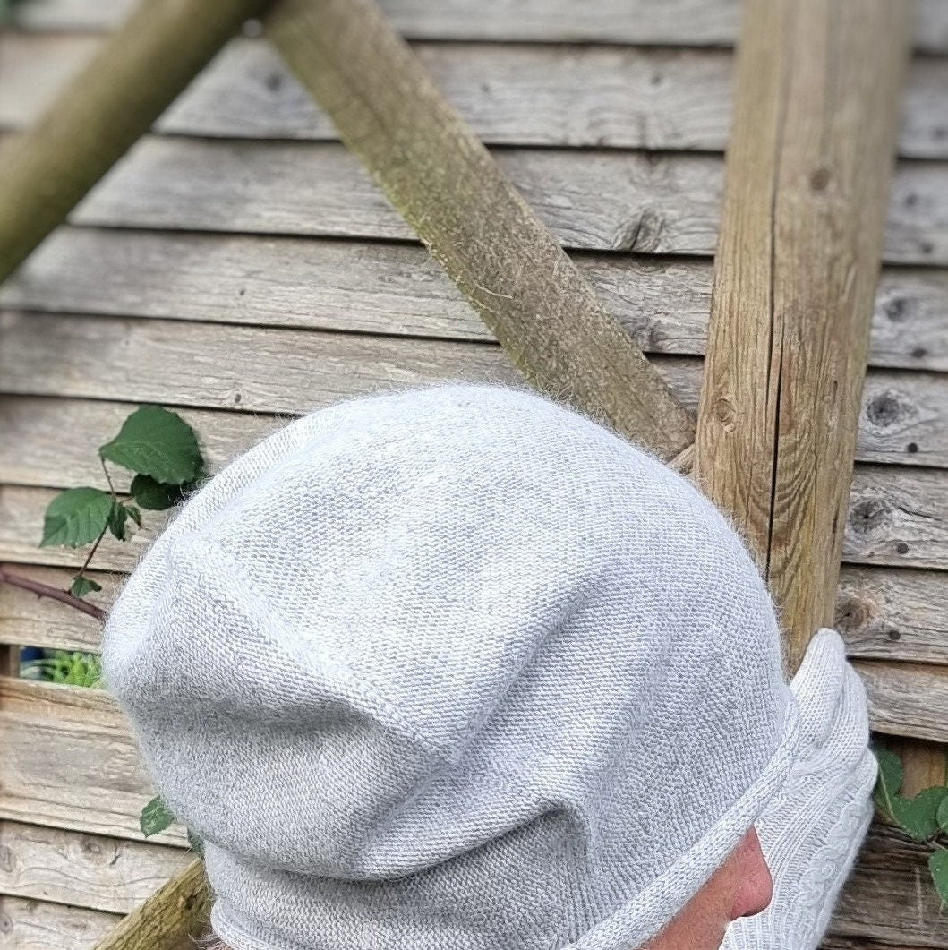Bonnet ample en cachemire, bonnet léger en cachemire pour homme, bonnet d'hiver en cachemire pour homme, cadeau pour lui