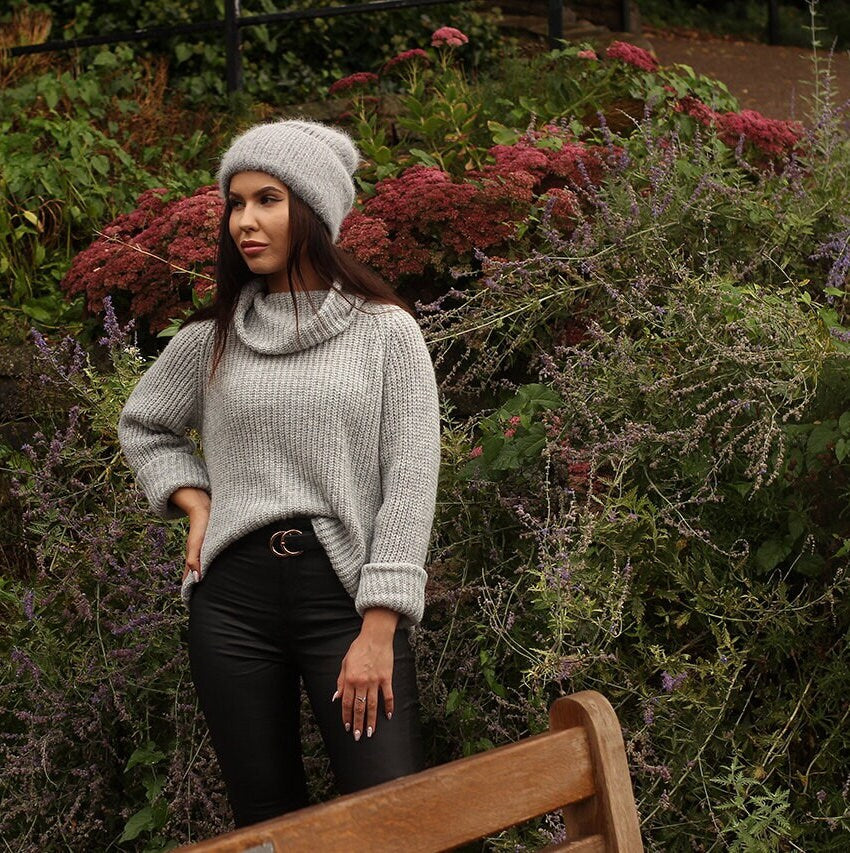 Women's winter angora wool hat, Windproof cotton inner women's warm beanie hat, Gift for her