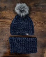 Ensemble bonnet et cache-cou en tricot végétalien pour hommes, ensemble d'hiver épais, ensemble bonnet d'hiver et cache-cou pour hommes et garçons.