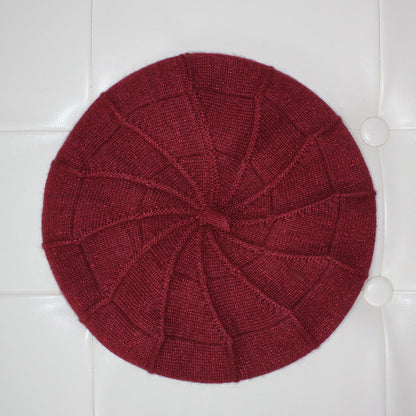 Cashmere beret, Women winter hat, French cashmere beret, Sparkly beret, Gift for her