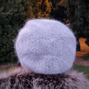 Béret d'hiver en cachemire pour femme, chapeau béret double couche français chaud et confortable, cadeau pour elle