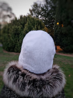 Luxury Faux fur hat, Earflap faux fur hat, Windproof lined warm hat