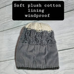 Winddichte Wintermütze mit Bommel für Damen, Veganfreundliche warme Beanie, Geschenk für Sie