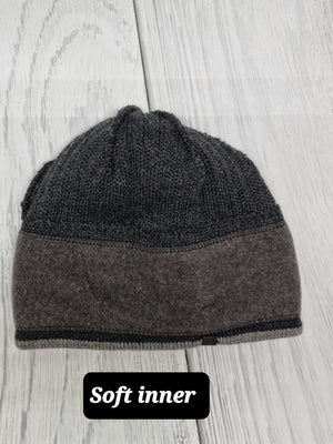 Winter woollen hat for men, lined by fleece men's hat, windproof hat for men's