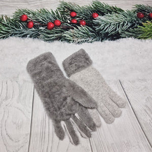 Luxuriously Warm Angora Wool Gloves – Thick, Lined Winter Essentials for Women