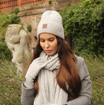 Cashmere set for women: hat, gloves, scarf, Knit set, Cozy and soft women winter cashmere set. Gift for her.