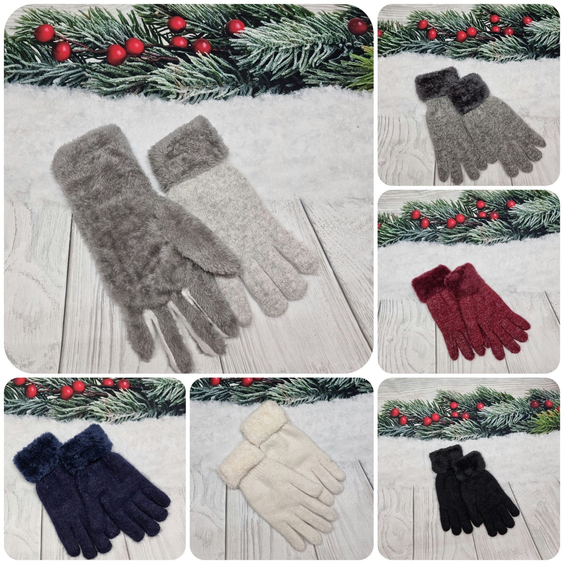 Luxuriously Warm Angora Wool Gloves – Thick, Lined Winter Essentials for Women