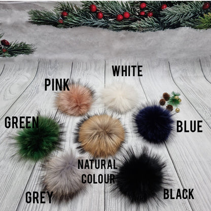 Cashmere hat and fingerless gloves set, Fox fur pom pom cashmere beanie hat, Warm and soft winter cashmere set for womens.   Gift for her
