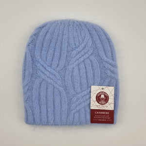 Bonnet d'hiver chaud en cachemire pour femme | Bonnet épais en tricot de cachemire double épaisseur pour femme | Bonnet d'hiver chaud en laine angora pour femme | Cadeau pour elle