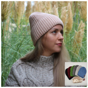 Cashmere Silk Lined Women's hat, Winter Windproof beanie, Great for thick, Curly, Frizz-free hair, Gift for her