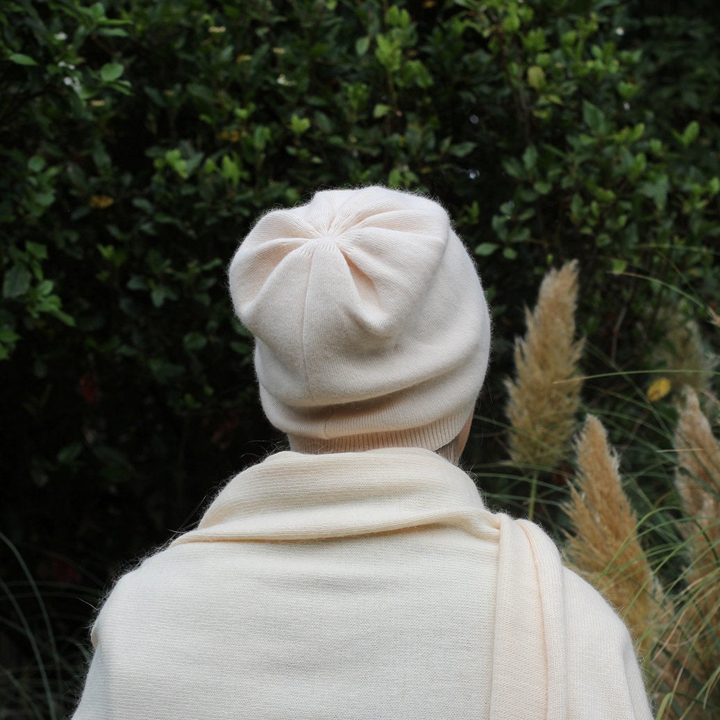 Cashmere beanie, Womens cashmere hat, Warm and soft cashmere slouchy hat, Gift for her