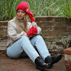 Bonnet femme doublé de soie et cachemire, bonnet coupe-vent d'hiver, idéal pour les cheveux épais, bouclés et sans frisottis, cadeau pour elle