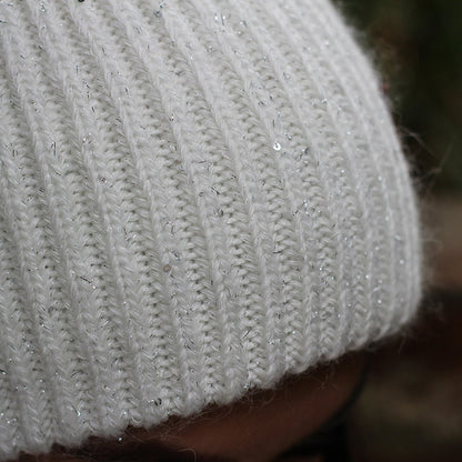 Women's winter angora wool hat