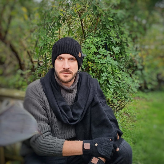 Écharpe en cachemire, Écharpe large et longue en cachemire pour homme et femme, Cadeau pour lui, Cadeau pour elle