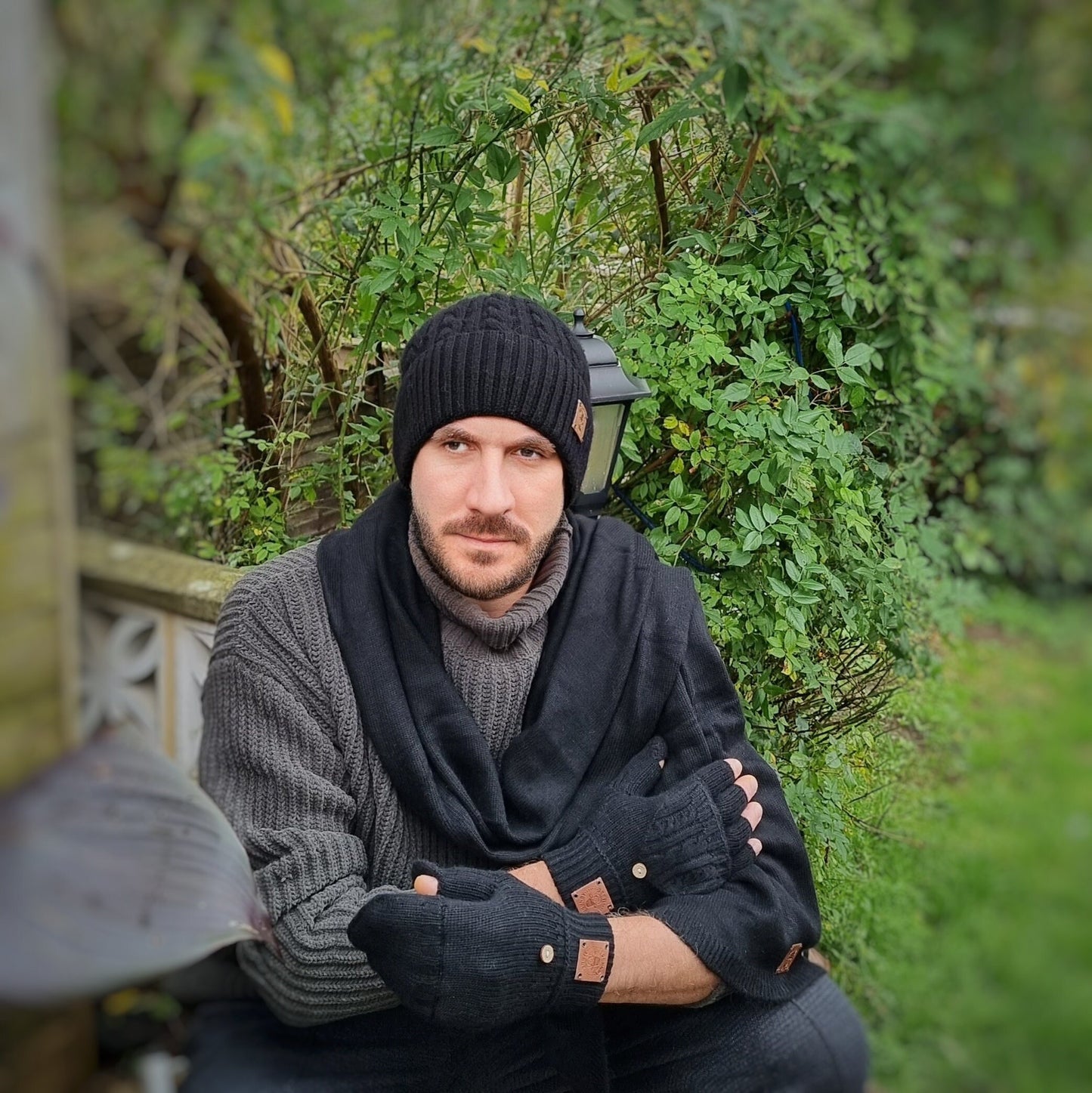 Cashmere scarf, Wide and long men's, women's cashmere scarf, Gift for him, Gift for her