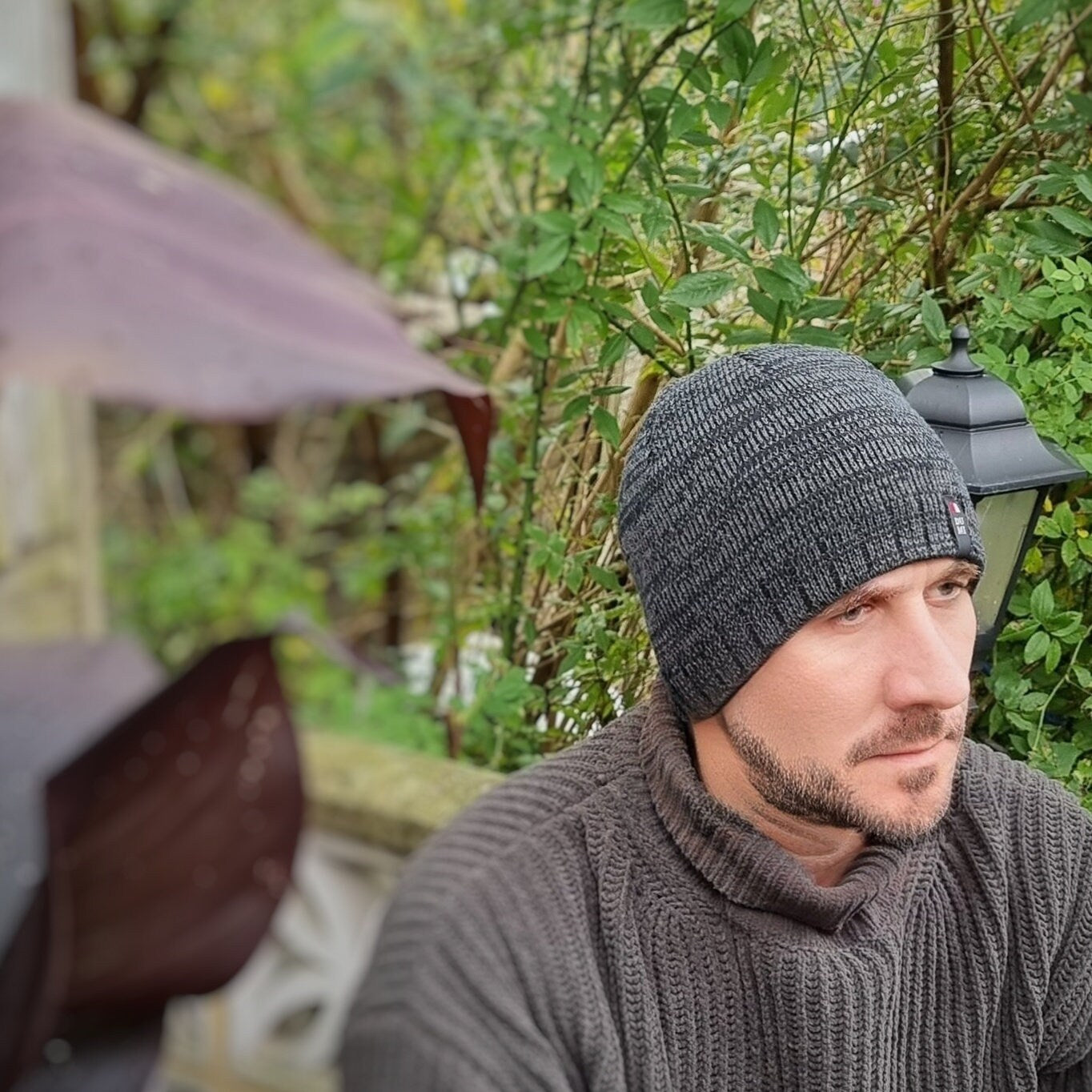 Bonnet d'hiver en laine pour homme, doublé en polaire, coupe-vent