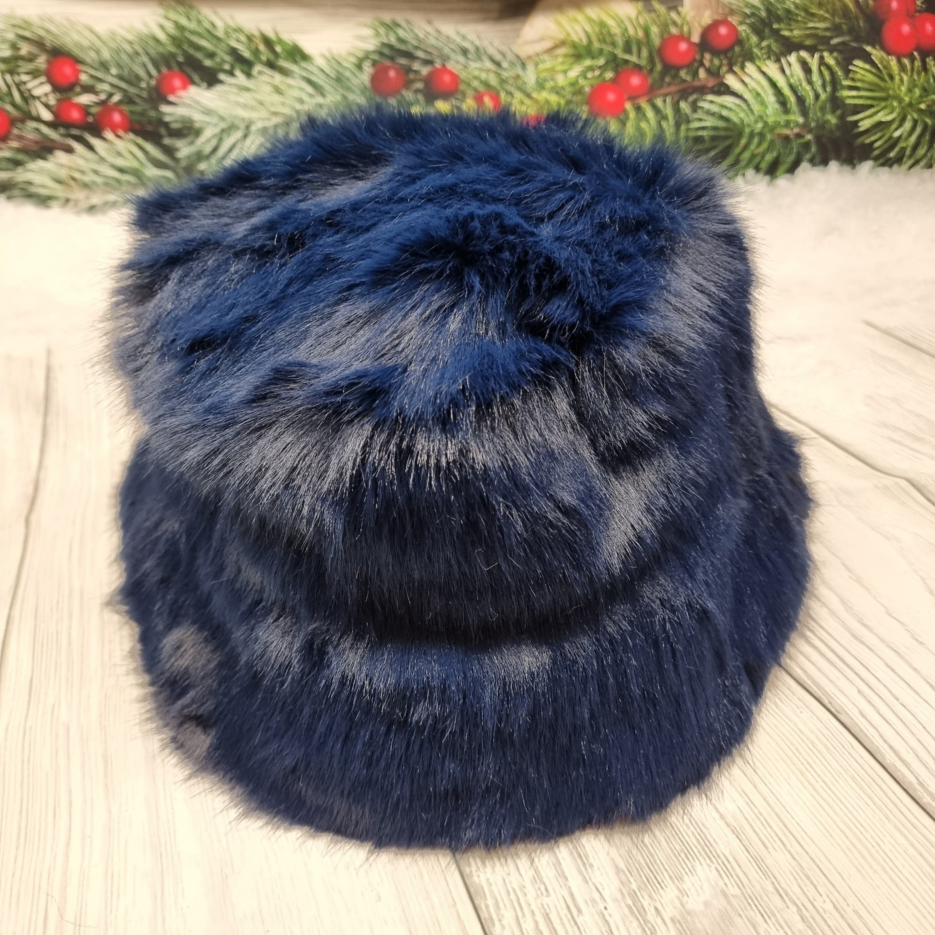 Faux fur women winter bucket hat, Windproof lined and warm hat, Gift for her