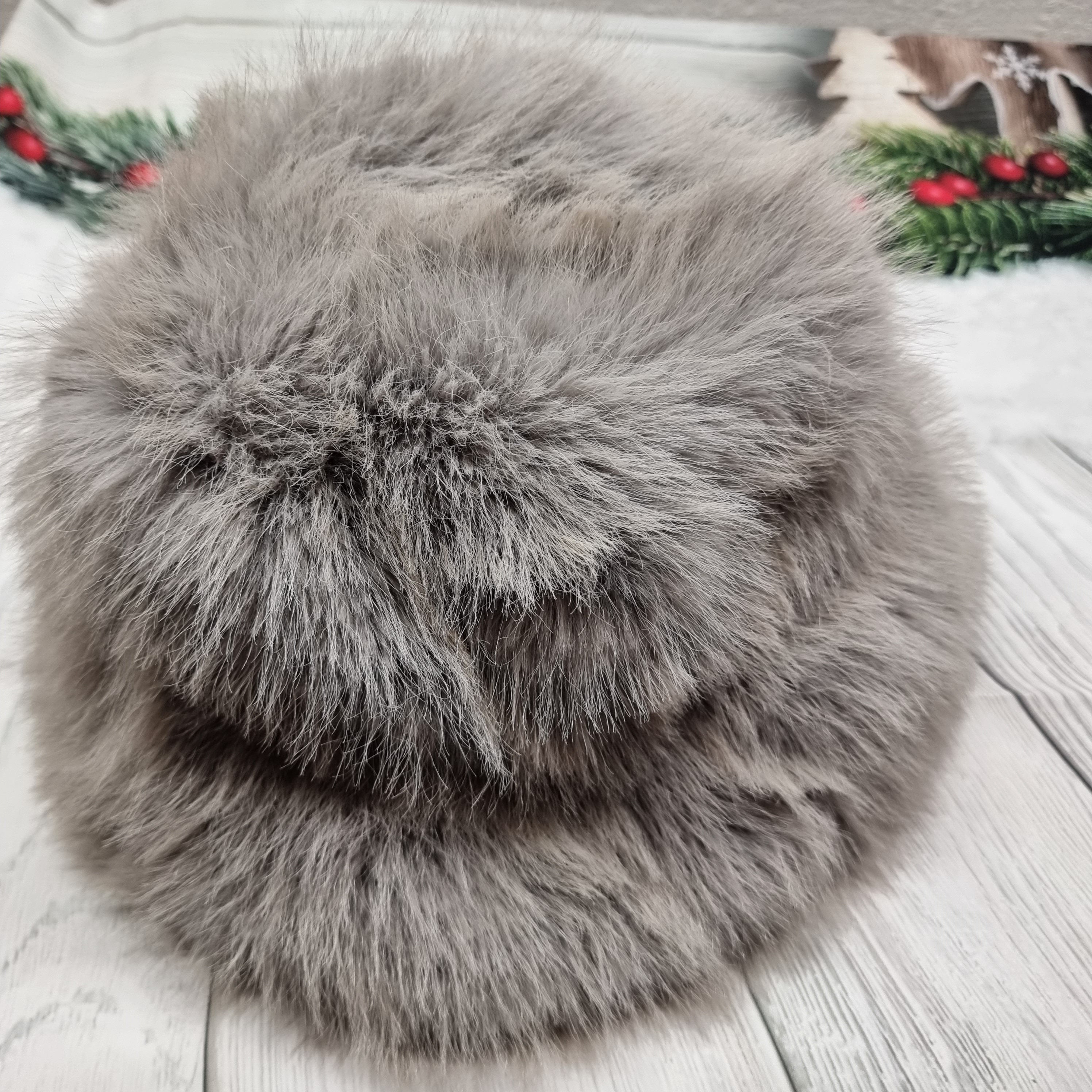 Faux fur women winter bucket hat, Windproof lined and warm hat, Gift for her