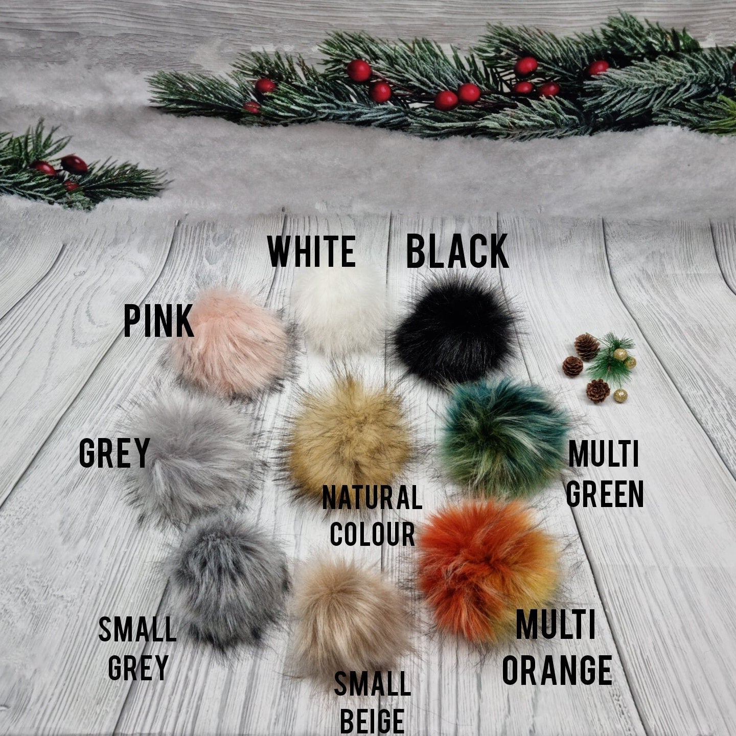 Bonnet luxueux en cachemire avec pompon en fausse fourrure | Bonnet d'hiver en tricot doux et confortable | Cadeau idéal pour les femmes