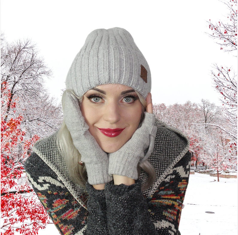 Mit Kaschmir und Seide gefütterte Damenmütze, winddichte Wintermütze, ideal für dickes, lockiges, krauses Haar, Geschenk für Sie