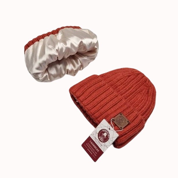 Bonnet pour enfant avec doublure en soie cachemire, idéal pour les cheveux épais, bouclés et sans frisottis, cadeau pour garçon, cadeau pour fille