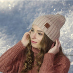 Cashmere Silk Lined Women's hat, Winter Windproof beanie, Great for thick, Curly, Frizz-free hair, Gift for her