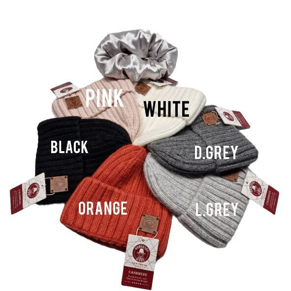 Bonnet pour enfant avec doublure en soie cachemire, idéal pour les cheveux épais, bouclés et sans frisottis, cadeau pour garçon, cadeau pour fille