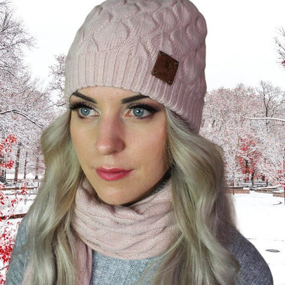 Cashmere set for women: Fox fur pom pom hat, gloves, scarf, Knit set, Cozy and soft women winter cashmere set. Gift for her.
