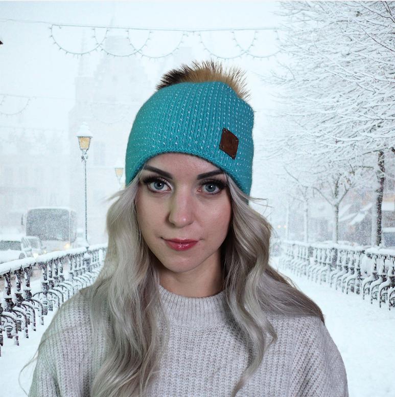 Bonnet en cachemire pour femme, chapeau en cachemire pour femme, bonnet à pompon en fausse fourrure de cachemire pour l'hiver chaud, cadeau pour elle