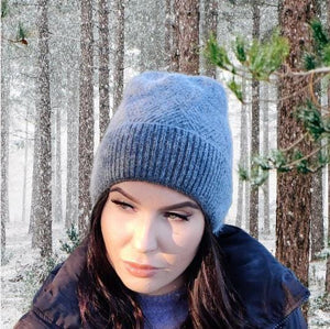 Wintermütze aus Kaschmir für Damen, warme Beanie aus Kaschmir in kräftigen Farben, Geschenk für Sie