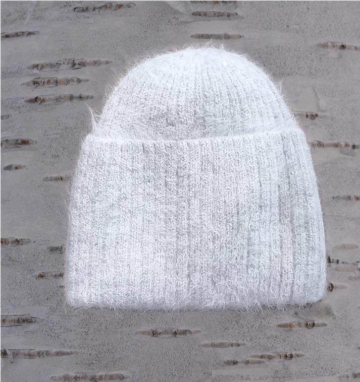 Women's winter angora wool hat, Windproof cotton inner women's warm beanie hat, Gift for her