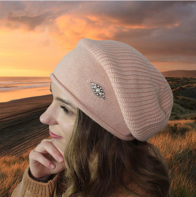 Bonnet d'hiver en laine pour femme, Bonnet surdimensionné pour femme, Cadeau pour elle