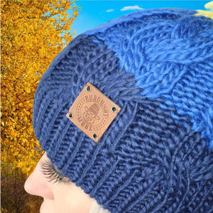 Women's winter windproof pom pom hat, Vegan friendly warm beanie, Gift for her