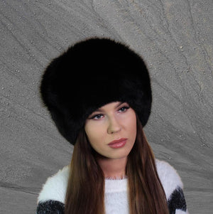 Natural Fox Fur Women's Hat: Windproof and Warm with Lining – Perfect Gift for Her