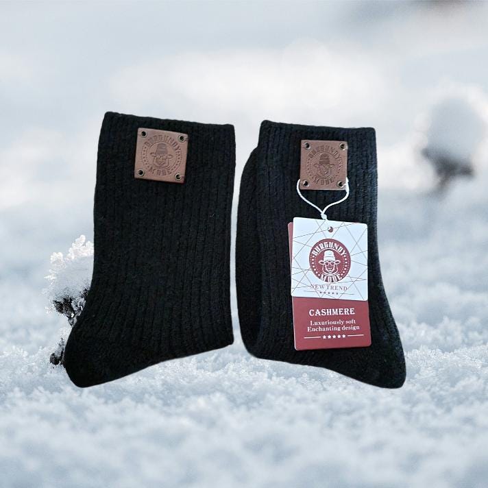 Cashmere men's socks, Wool socks, Warm and soft winter men's socks, Gift for him