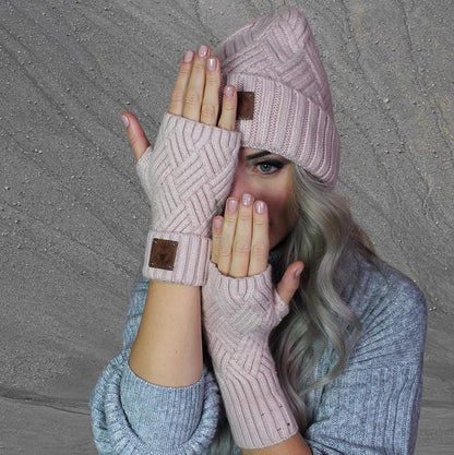 Guanti senza dita in cashmere da donna, morbidi e caldi guanti invernali – Regalo perfetto per lei
