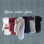 Luxuriously Warm Angora Wool Gloves – Thick, Lined Winter Essentials for Women