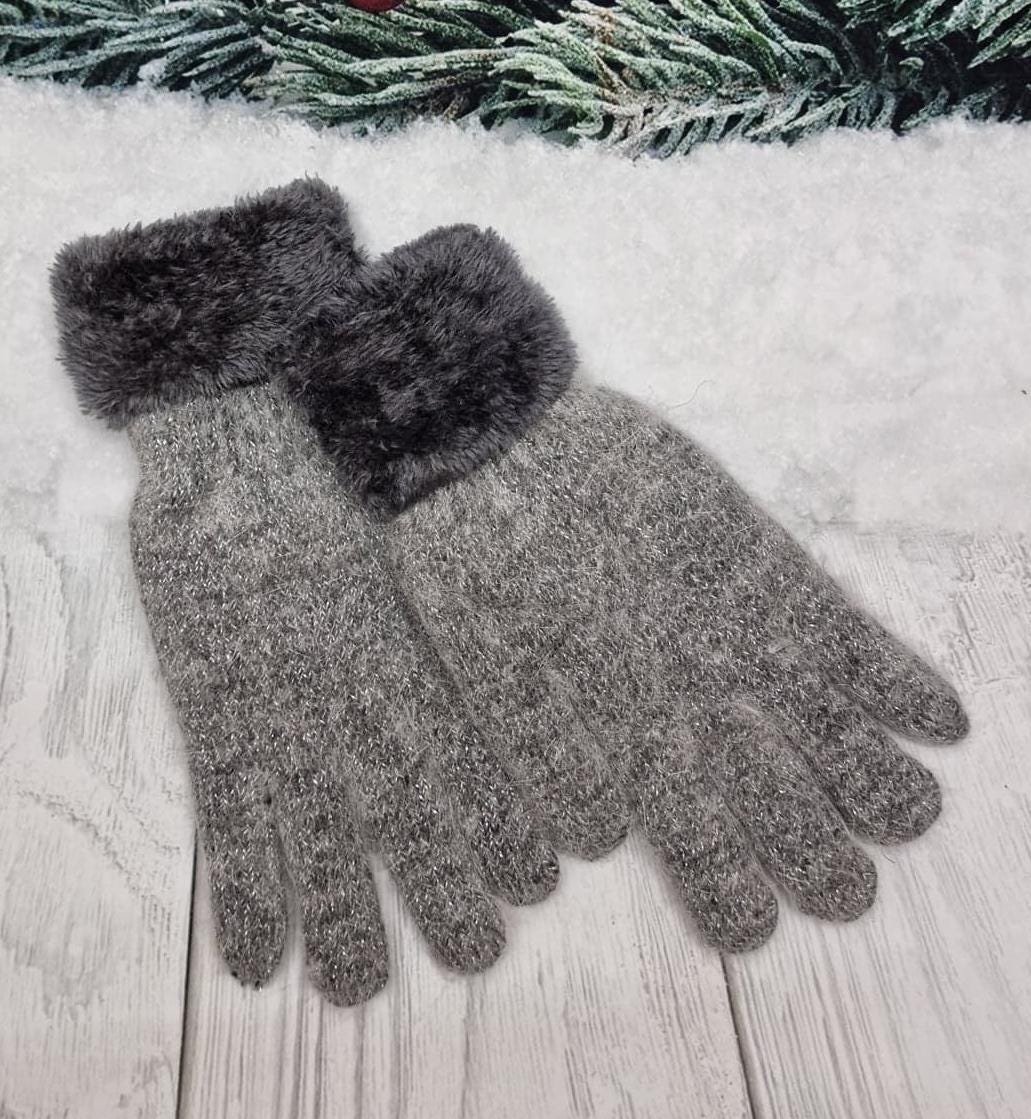 Luxuriously Warm Angora Wool Gloves – Thick, Lined Winter Essentials for Women, Gift for her