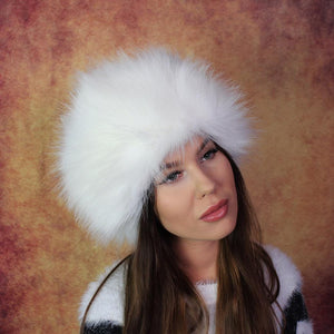 Faux fur women's hat, Windproof lined and warm hat, Gift for her