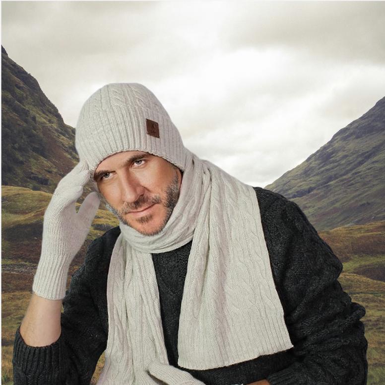 Bonnet d'hiver en cachemire pour homme – Bonnet en cachemire doux, chaud et élégant | Cadeau de chapeau en cachemire parfait pour lui