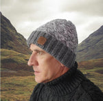 Mens wool hat, Men winter knitted woolen beanie, Gift for him