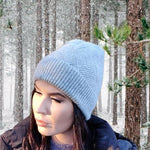 Wintermütze aus Kaschmir für Damen, warme Beanie aus Kaschmir in kräftigen Farben, Geschenk für Sie