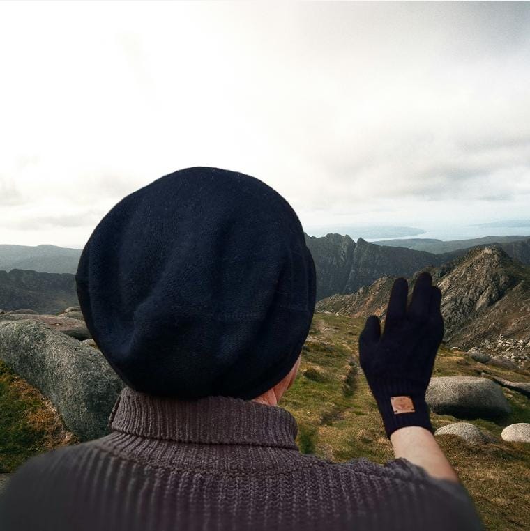 Bonnet ample en cachemire pour homme | Bonnet d'hiver léger en cachemire pour homme | Cadeau pour lui