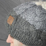 Winddichte Wintermütze mit Bommel für Damen, Veganfreundliche warme Beanie, Geschenk für Sie