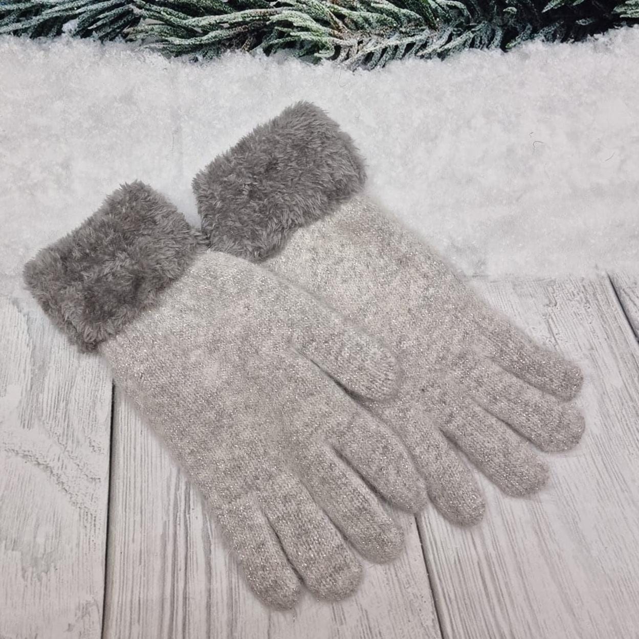 Luxuriously Warm Angora Wool Gloves – Thick, Lined Winter Essentials for Women, Gift for her